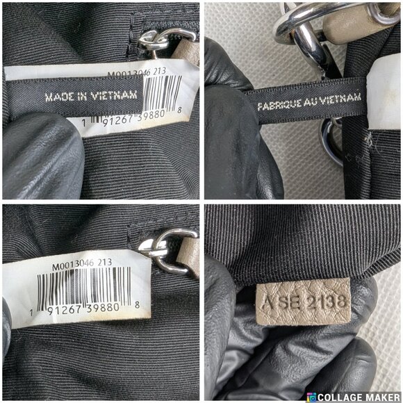 Marc Jacobs Recruit Saddle Leather Bag In Beige Made in Vietnam - Picture 6 of 15